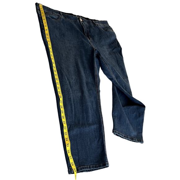 Avenue Denim Ankle Skinny Jeans Women Size 26A Blue High Rise Slimming Control - Picture 5 of 12